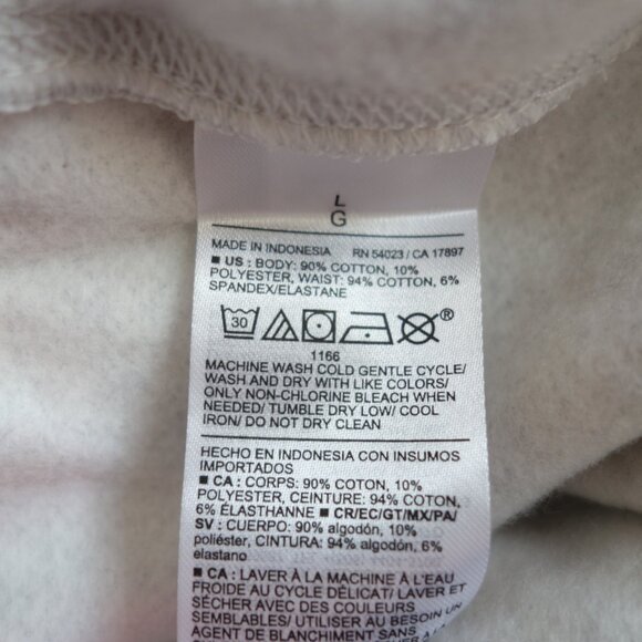 Old Navy Maternity So Comfy Fleece Lined Soft Joggers Light Grey (L) NWT! - Picture 10 of 10